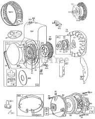Briggs & Stratton 132232-2139-01 - Briggs & Stratton Horizontal Engine Blower Hsg,Rewind,Gear Case