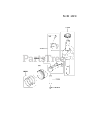 Kawasaki FJ180V-BS18 - Kawasaki Engine PISTON/CRANKSHAFT