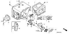 Honda GX270 UT QXU (GCAJT) - Honda Engine, Made in Thailand (SN: GCAJT-1000001 - GCAJT-9999999) MUFFLER (2)