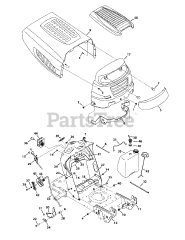 MTD 13AL795S004 - MTD Gold Lawn Tractor (2015)