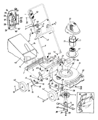 MTD 183-387-736 - MTD Walk-Behind Mower, Electric (1993) (Home Quarters)