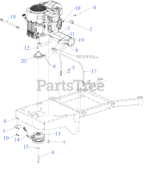 Cub Cadet PRO HW 300 348 (55RI6HNS050) - Cub Cadet Walk-Behind Mower (2022) Engine Accessories