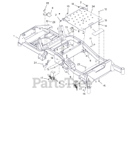 Ariens 991326 - Ariens Apex 52" Zero-Turn Mower, 23hp Kawasaki FR, Side-Discharge (SN: 135000 - 199999) Frame