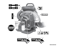 Echo PB-751 H - Echo Backpack Blower (SN: 07001001 - 07999999)