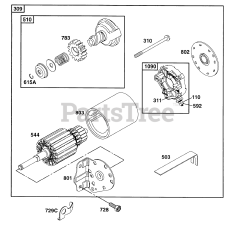 Briggs & Stratton 252412-0601-01 - Briggs & Stratton Horizontal Engine Electric Starter