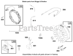 Toro 30182 - Toro ProLine Walk-Behind Mower, Gear Drive, 16hp (SN: 099000001 - 099999999) (1999) Engine Briggs  Stratton Model 303776-1188-A1 9