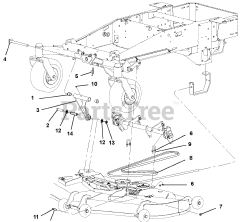 Ariens 992807 (2760 S) - Ariens Pro-Zoom 60" Zero-Turn Mower, 27hp Kawasaki (SN: 000111 & Above)