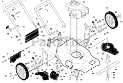 Poulan Pro PR 160Y21RPC (961480009-00) - Poulan Pro Walk-Behind Mower (2008-01)