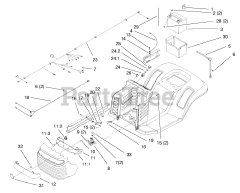 Toro 71208 (13-38 XL) - Toro Lawn Tractor (SN: 089000001 - 089999999) (1998) Electrical Assembly