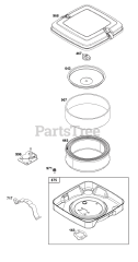 Briggs & Stratton 305447-0612-B5 - Briggs & Stratton Horizontal Engine Air Cleaner Group