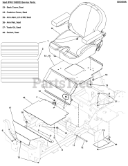 Ferris IS 2100Z (5901585) - Ferris IS2100Z Series 52" Zero-Turn Mower, 26hp Briggs & Stratton, CARB Seat Mount and Floor Group S/N: 4000015530 &amp; Below