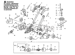 Paramount 960 E - Paramount Edger, Electric TRIMMER ASSEMBLY