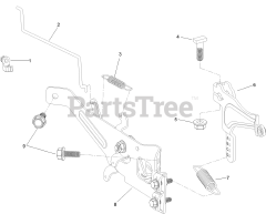 Toro 74777 (MX 6050) - Toro 60" TimeCutter Zero-Turn Mower (SN: 400000000 - 401399999) Governor Control Assembly