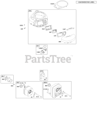 Briggs & Stratton 216902-0016-E1 - Briggs & Stratton Vertical Engine Air Cleaner, Blower Housing, Exhaust System