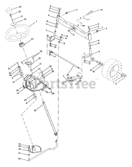 Poulan Pro PP 22H50 - Poulan Pro Lawn Tractor Steering Assembly