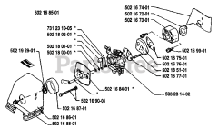 Husqvarna 22 RL - Husqvarna String Trimmer (1989-09) Air Filter/Carburetor
