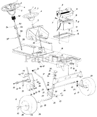 Lawnflite 146-836-141 - Lawnflite Garden Tractor (1986) (WS Badcock) Steering