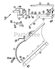 Toro 6-1111 - Toro 42" Dozer Blade (1968) Parts List For Bd-4261