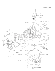 Kawasaki FB460V-BS11 - Kawasaki Engine CYLINDER/CRANKCASE