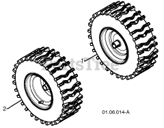 Poulan Pro PR 14527 ES (961980047-04) - Poulan Pro Snow Thrower (2012-08) WHEELS TIRES