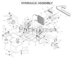 Husqvarna ZTH 5225 KAA (968999154) - Husqvarna 52" Zero-Turn Mower (2000-06) HYDRAULIC PUMP - MOTOR