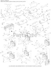 Kohler CH745-0010 - Kohler Command PRO EFI Engine, Basic Version, 28hp, 20.9kW 11 Exhaust