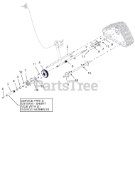 Ariens 926067 (ST 28 DLET) - Ariens Hydro Pro 28" Track Snow Blower, Briggs & Stratton (SN: 000101 & Above) Track Axles