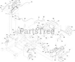 Toro 74465 (HD 2000) - Toro 48" Titan Zero-Turn Mower (SN: 400000000 - 403350971) Control Console and Guard Assembly