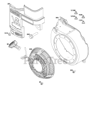 Briggs & Stratton 12V332-0125-F1 - Briggs & Stratton Horizontal Engine Blower Housing Group