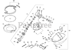 Echo CLS-5800 - Echo Clearing Saw Gear Case, Blade Shield, Tools