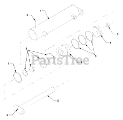Cub Cadet 641 (590-641-100) - Cub Cadet 66" Front Loader att RH And LH Tilt Cylinder