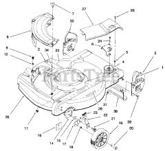 Lawn-Boy 10305 - Lawn-Boy Silver Series Walk-Behind Mower (SN: 006900001 - 006999999) (1996) HOUSING ASSEMBLY