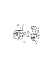 MTD 170-T0B - MTD Engine 170-T0B Air Cleaner &amp; Muffler