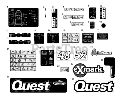 Exmark QST24BE522 - Exmark 52" Quest Zero-Turn Mower, 24hp Briggs & Stratton (SN: 790000 - 849999) (2009)
