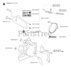 Husqvarna Repair Part 503799105 - Chain Brake | PartsTree