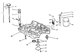 Toro 72062 (264-6) - Toro Yard Tractor (SN: 049000001 - 049999999) (1994) Oil Pan/lubrication