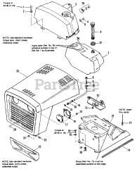 Simplicity 5212.5 (1691176) - Simplicity 36" Lawn Tractor, 12.5hp