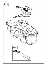 Briggs & Stratton 93J02-0147-F1 - Briggs & Stratton Vertical Engine Fuel Supply Group
