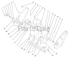 Toro 38419 (CCR 2450) - Toro Snow Thrower (SN: 200000001 - 200012436) (2000) Housing and Side Plate Assembly