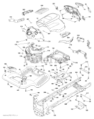 RedMax YT 1842 (960410448-01) - RedMax 42" Yard Tractor, 18hp (2019-09) CHASSIS / FRAME