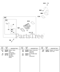 Briggs & Stratton 581447-0375-E2 - Briggs & Stratton Horizontal Engine Carburetor, Gaseous