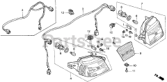 Honda H4518 H HSA/C (MZAT) - Honda Lawn Tractor, Made in Japan (SN: MZAT-3000001 - MZAT-3999999) HEADLIGHT
