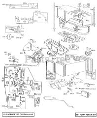 Briggs & Stratton 281702-0136-01 - Briggs & Stratton Vertical Engine Air Cleaner,Carburetor,Fuel