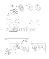 Briggs & Stratton 123352-0049-E2 - Briggs & Stratton Horizontal Engine Blower Housing, Flywheel, Rewind Starter