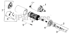 Cub Cadet 1712 (145-782-100) - Cub Cadet Garden Tractor Starter (Cranking Motor)