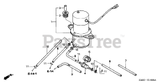 Honda GX360 K1 DD/A (GA01) - Honda Engine, Made in Japan (SN: GA01-1400001 - GA01-9999999) FUEL PUMP