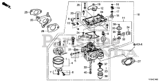 Honda HS1336 I A (SBAJ) - Honda 36" Snow Blower, Made in Japan (SN: SBAJ-5000001 - SBAJ-9999999) CARBURETOR (2)