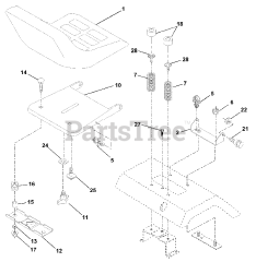 Quality Pro QP 20H46 A - Quality Pro Lawn Tractor (2000) Seat Assembly