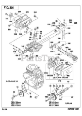 Subaru Robin EH340D50351 (EH34) - Subaru Robin Engine 301 Intake &amp; Exhaust