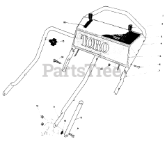 Toro 10502 - Toro 21" Rear Bagging Walk-Behind Mower (SN: 001000001 - 001999999) (1981) Handle Assembly